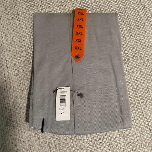 DKNY Long Sleeve Shirt XXL Light Gray Natural Stretch Mens Apparel Office Work - Picture 6 of 7